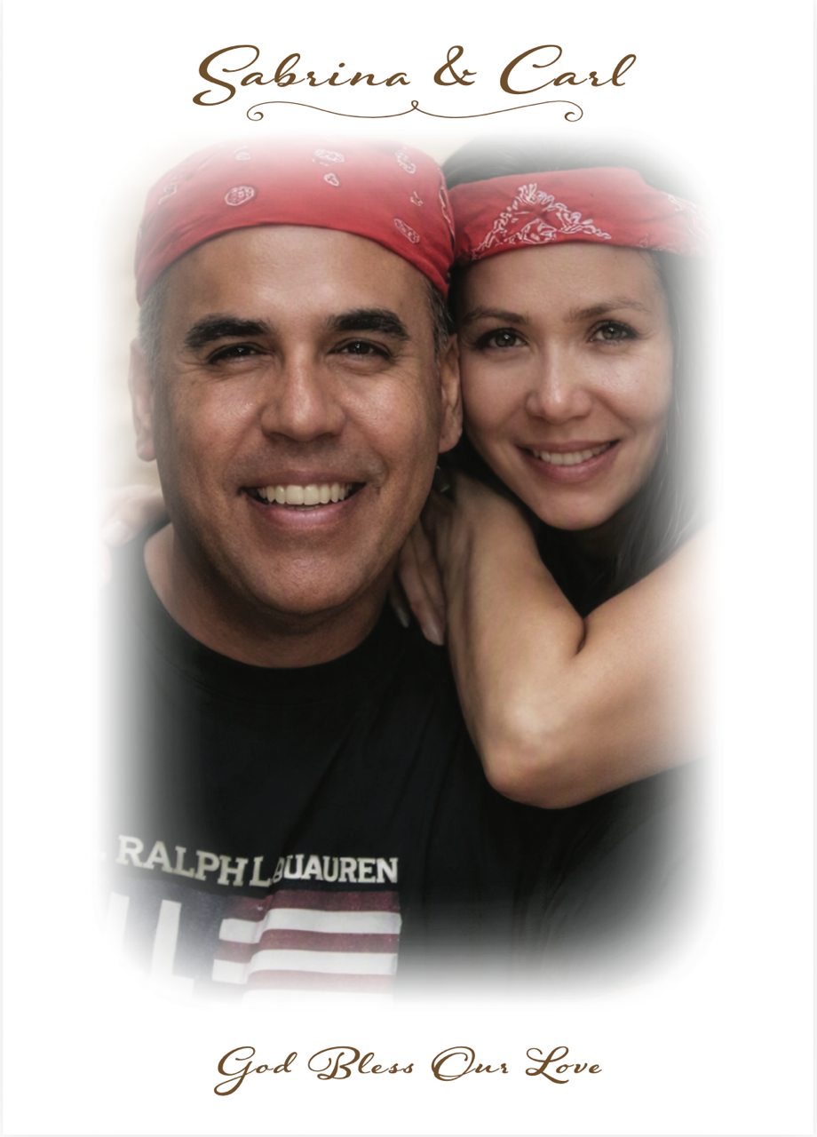 Keepsake portrait of Sabrina and Carl